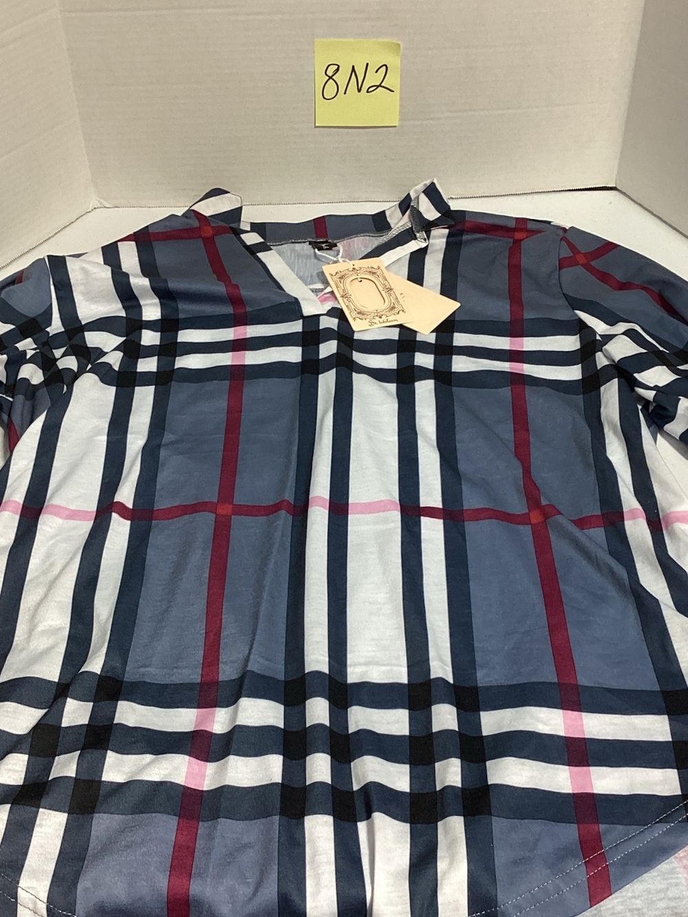 St. Jubileen Blue, White and Red Shirt
